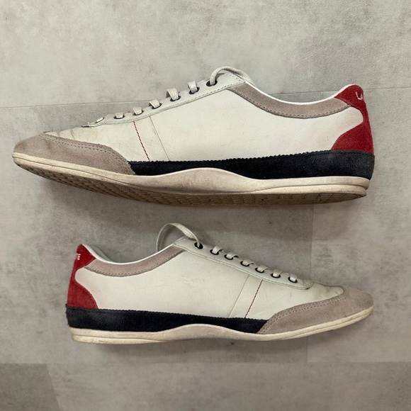 Men's Lacoste off white/blue/red style: Misano 15 LCR sneaker USA size 10 - Picture 2 of 7